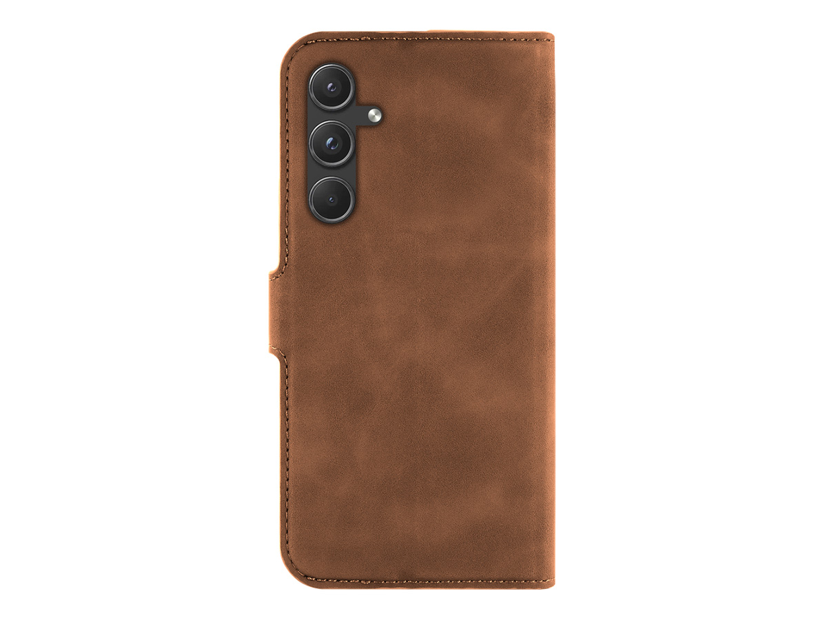 Just in Case Premium Wallet Folio Bruin - Samsung Galaxy A55 hoesje