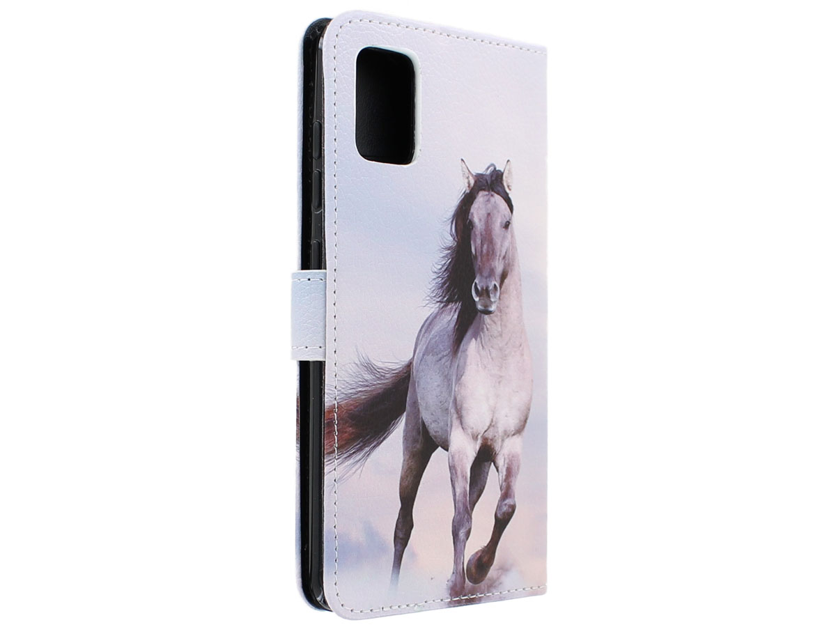 Book Case Mapje Paarden - Samsung Galaxy A71 hoesje