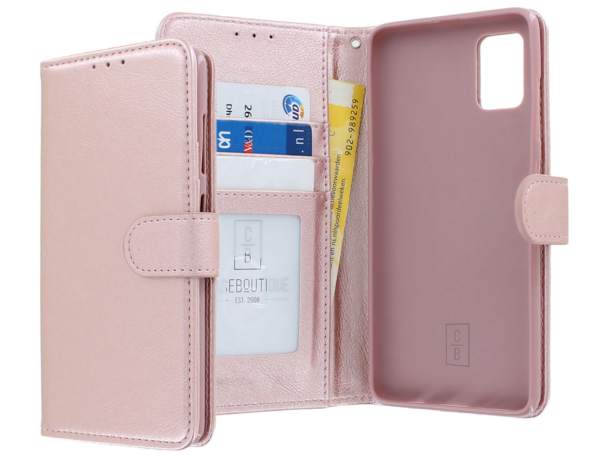 Book Case Deluxe Rosé - Samsung Galaxy A71 hoesje