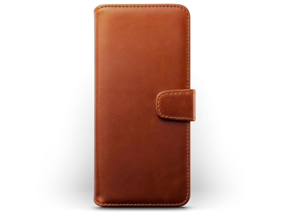 CaseBoutique Wallet Case Cognac Leer - Samsung Galaxy A71 hoesje