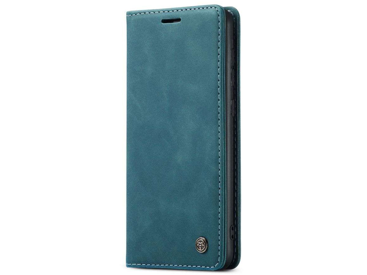 CaseMe Vintage BookCase Blauw - Samsung Galaxy A72 hoesje