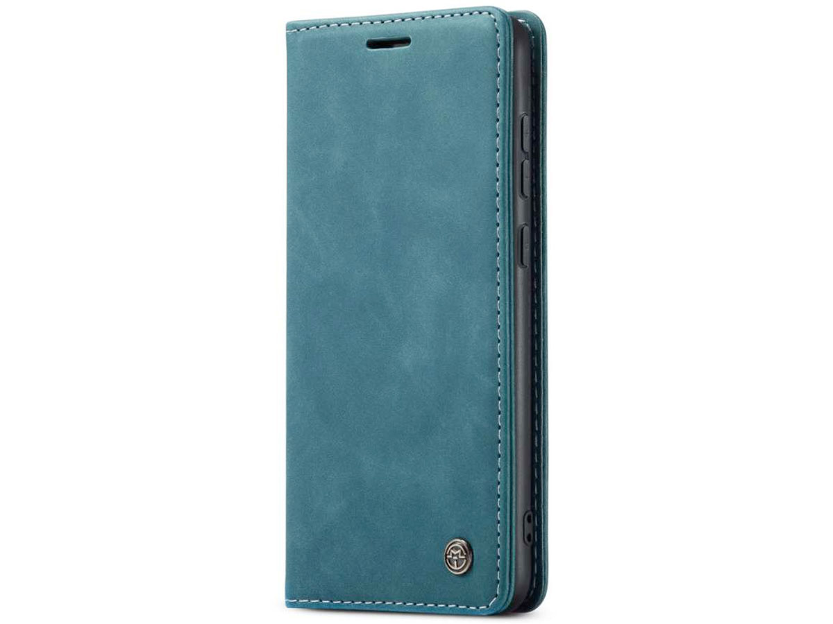 CaseMe Vintage BookCase Blauw - Samsung Galaxy A73 hoesje