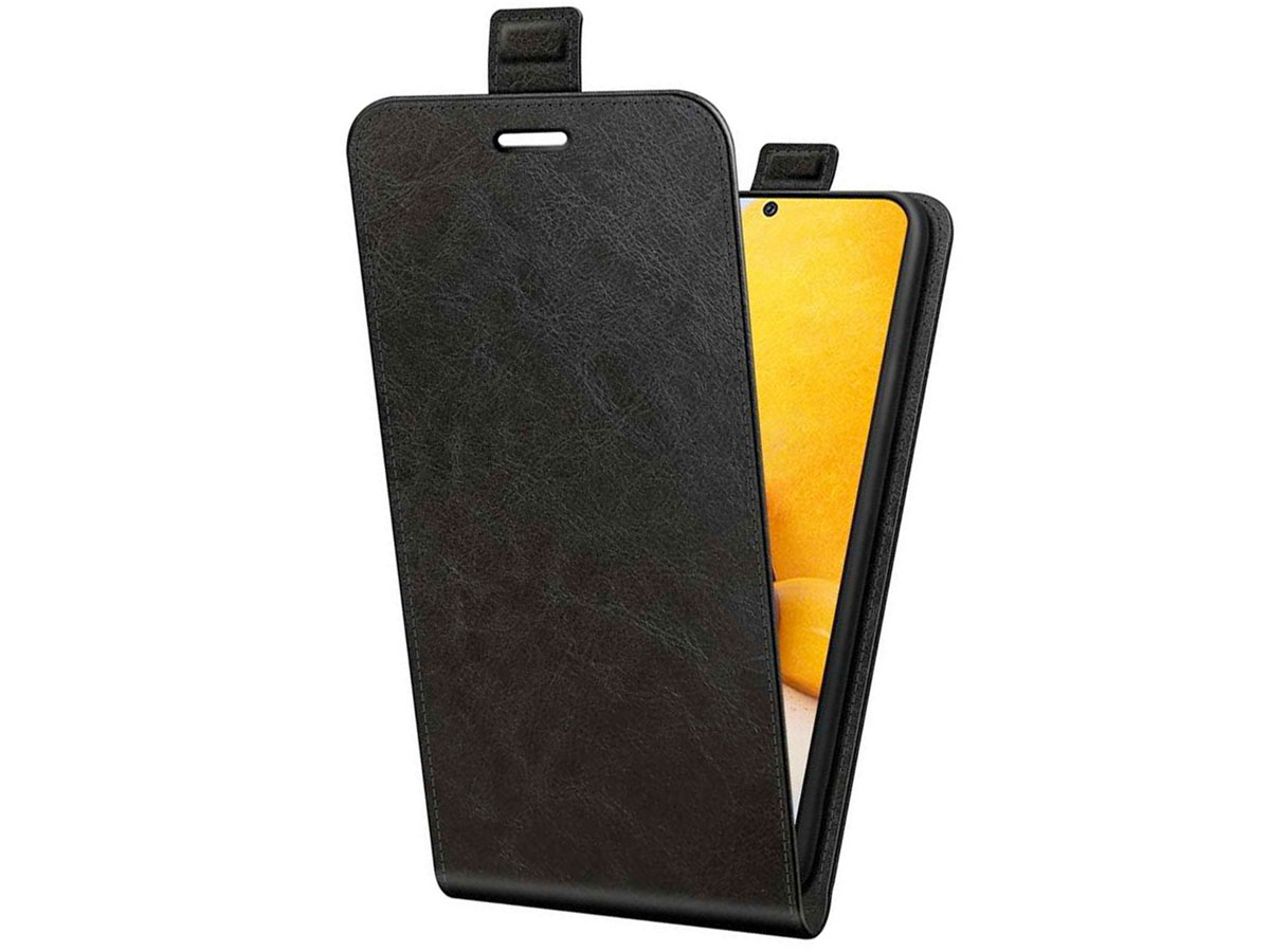 Just in Case Flip Case Zwart - Samsung Galaxy A73 hoesje