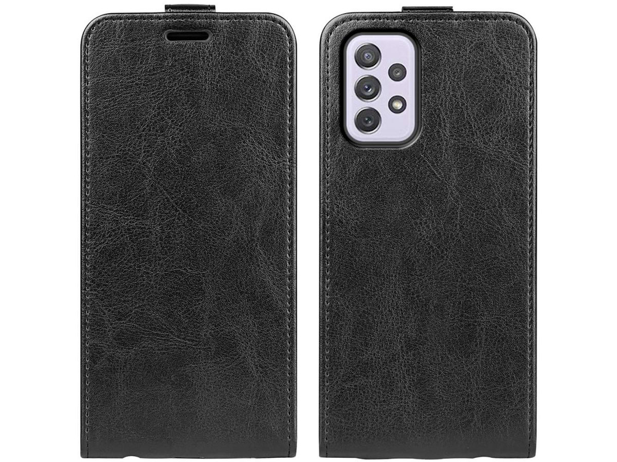 Just in Case Flip Case Zwart - Samsung Galaxy A73 hoesje