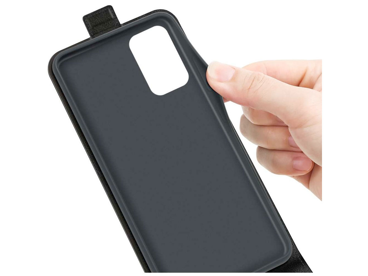 Just in Case Flip Case Zwart - Samsung Galaxy A73 hoesje