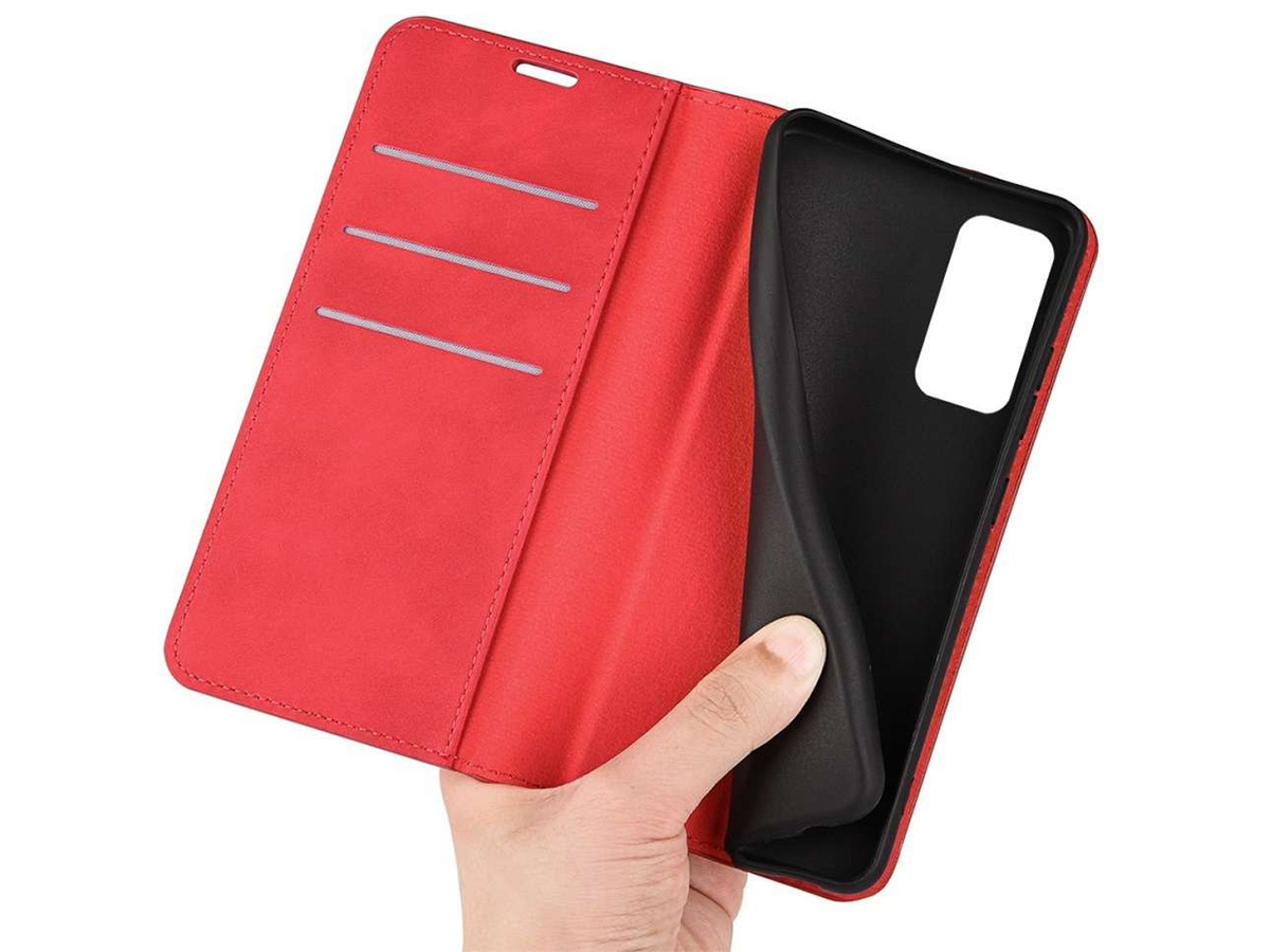 Just in Case Slim Wallet Case Rood - Samsung Galaxy M13 hoesje