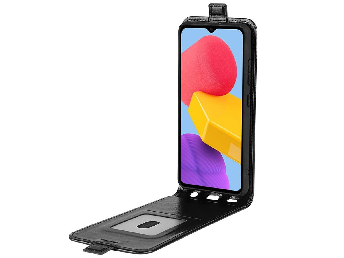 Just in Case Flip Case Zwart - Samsung Galaxy M13 hoesje