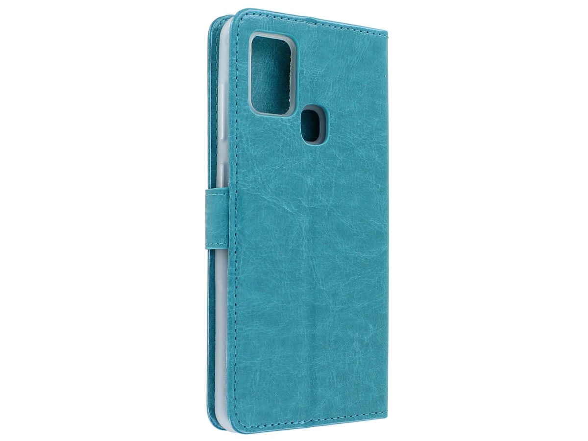 Bookcase Mapje Turquoise - Samsung Galaxy M21 hoesje