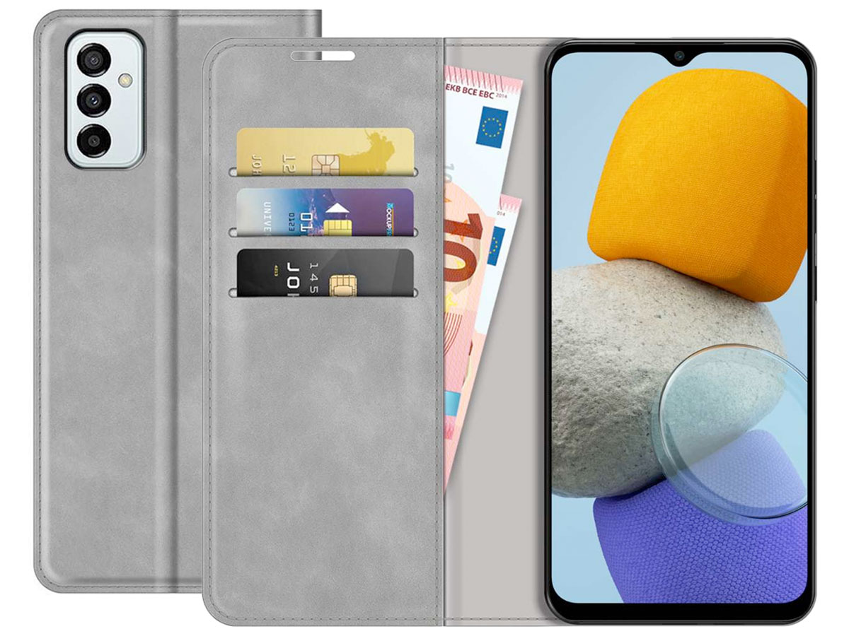 Just in Case Slim Wallet Case Grijs - Samsung Galaxy M23 hoesje