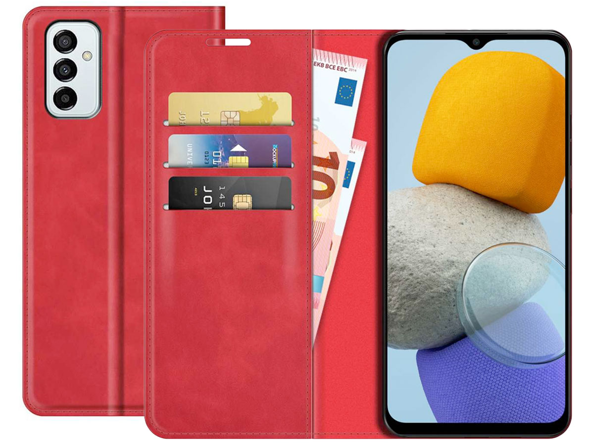 Just in Case Slim Wallet Case Rood - Samsung Galaxy M23 hoesje