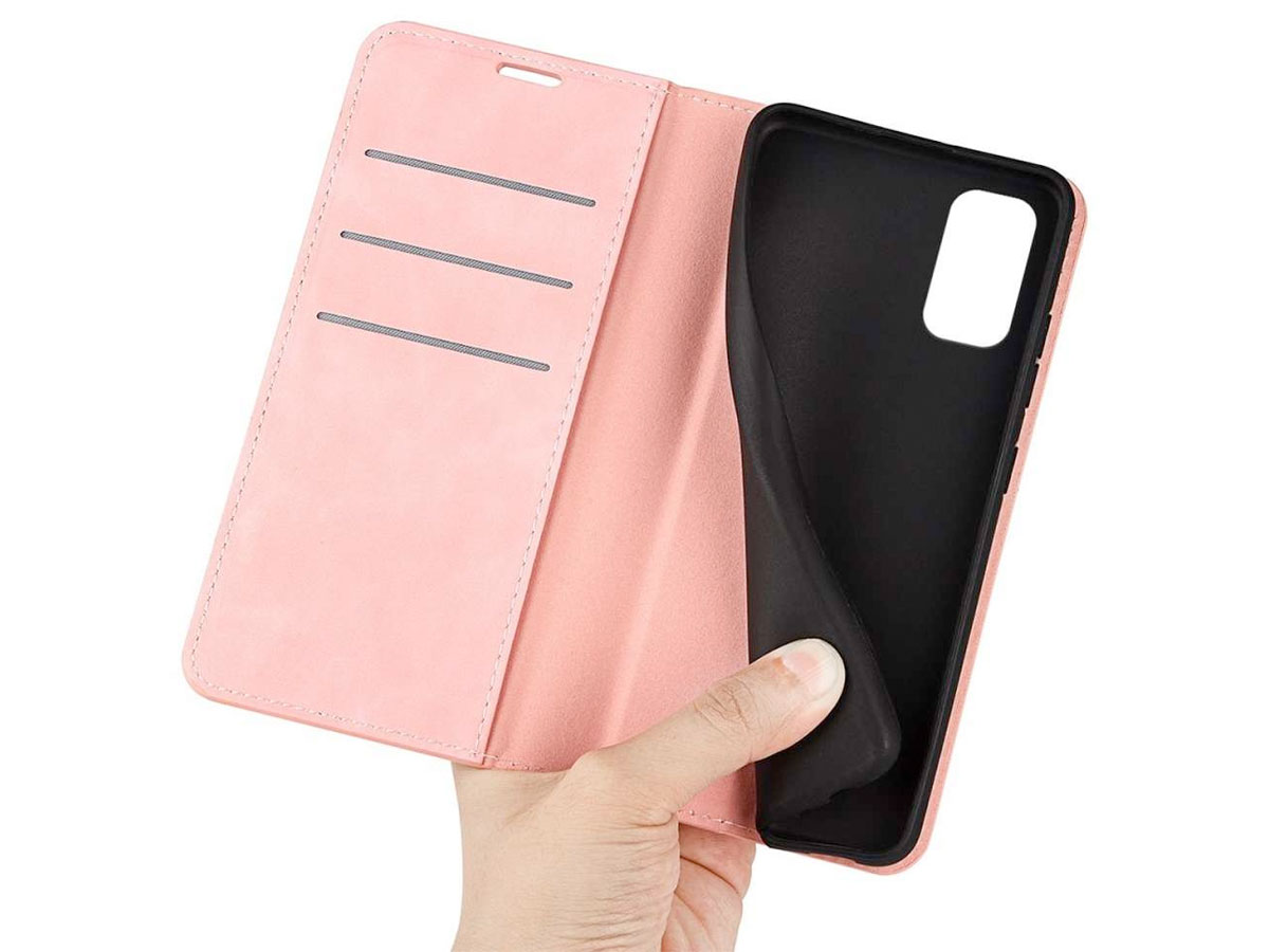 Just in Case Slim Wallet Case Roze - Samsung Galaxy M23 hoesje