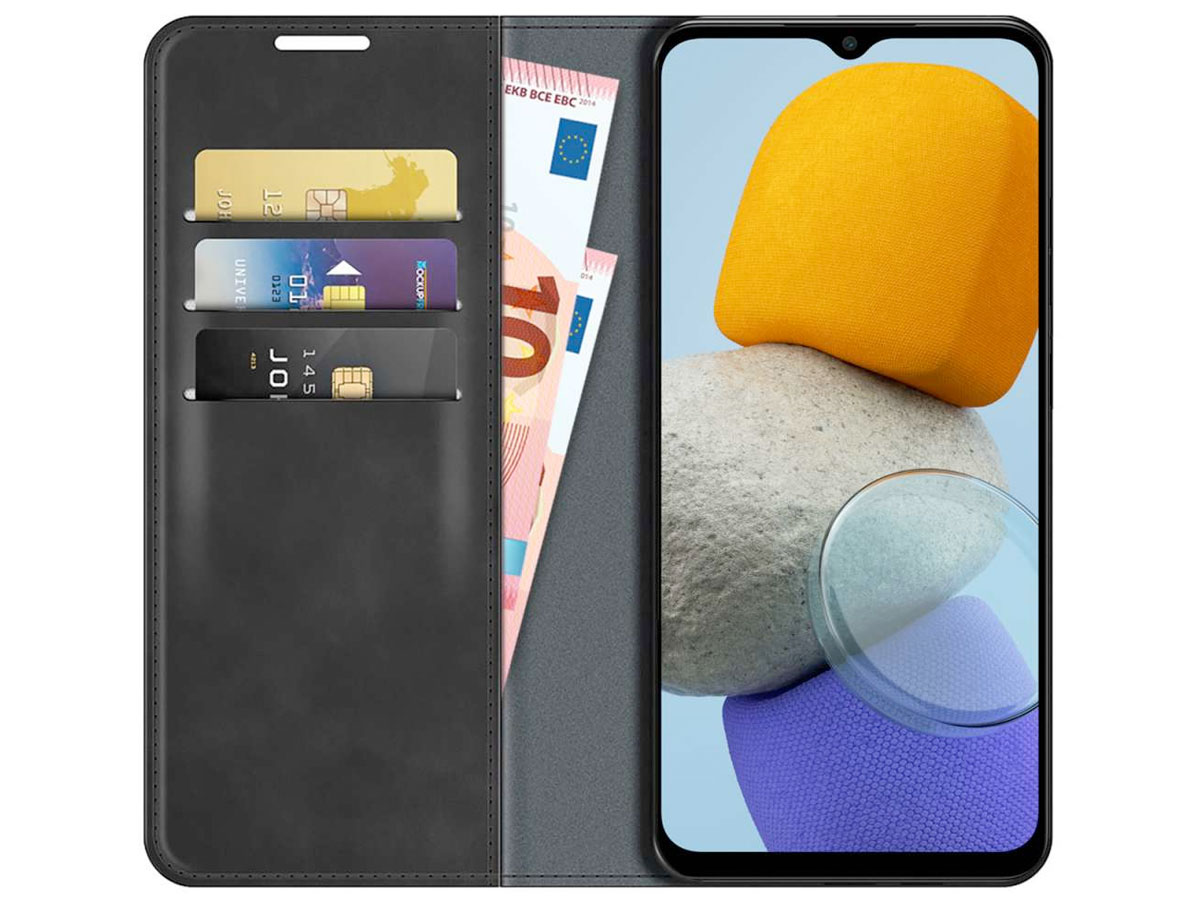 Just in Case Slim Wallet Case Zwart - Samsung Galaxy M23 hoesje