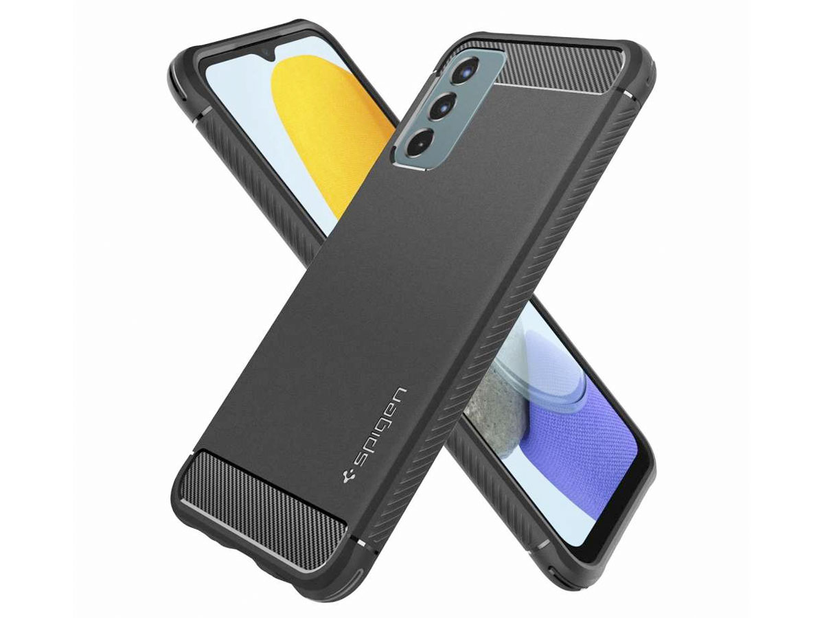 Spigen Rugged Armor Case Zwart - Samsung Galaxy M23 Hoesje