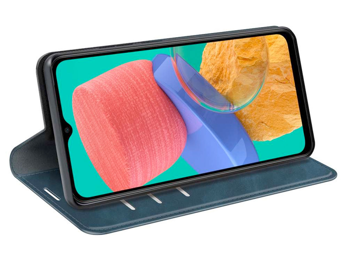 Just in Case Slim Wallet Case Blauw - Samsung Galaxy M33 hoesje
