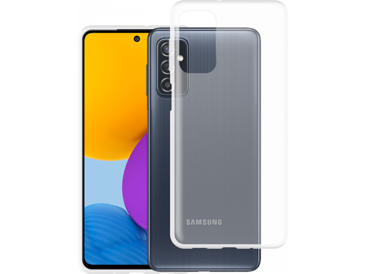 Just in Case Crystal Clear TPU Case - Samsung Galaxy M52 hoesje