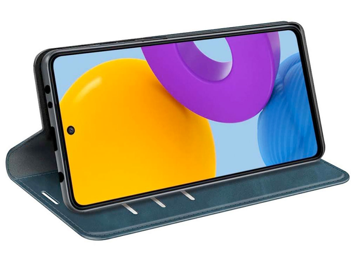 Just in Case Slim Wallet Case Blauw - Samsung Galaxy M52 hoesje