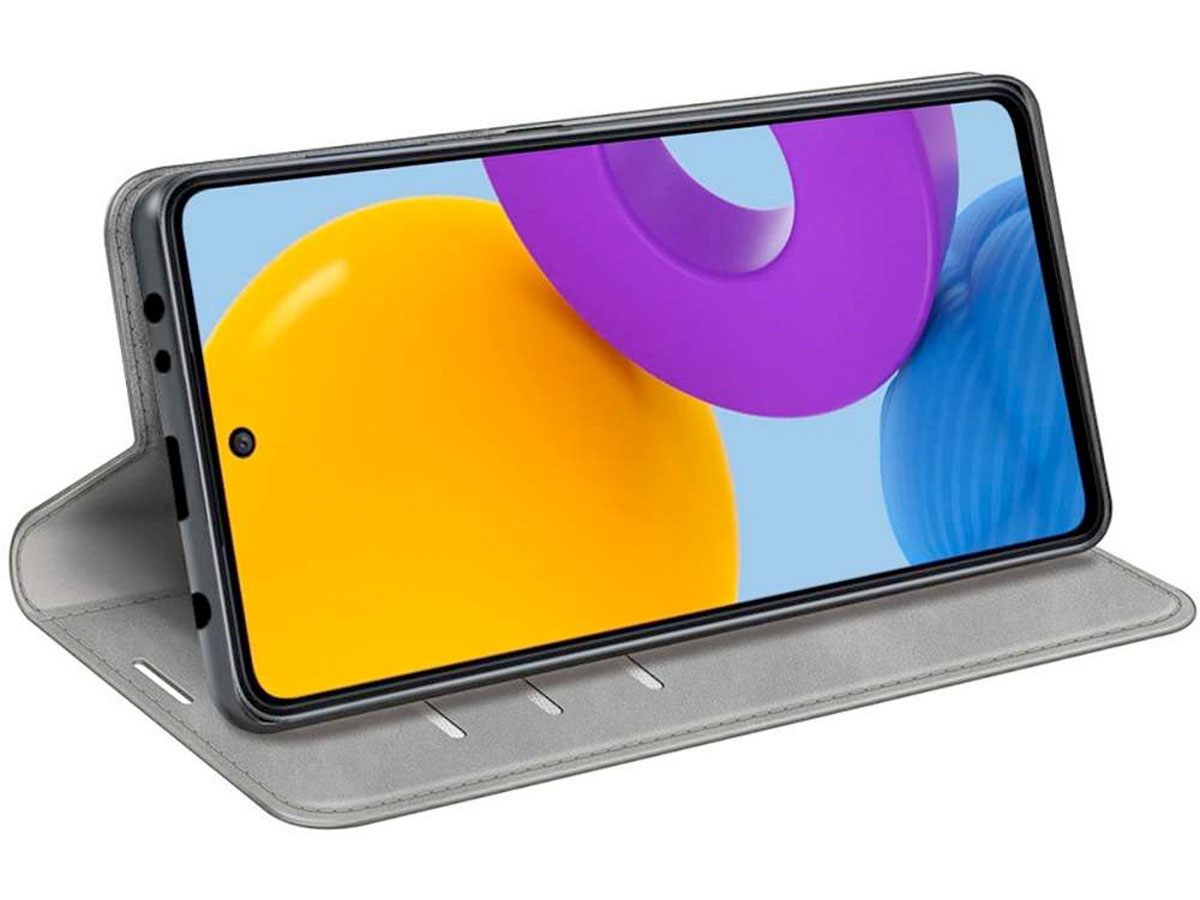 Just in Case Slim Wallet Case Grijs - Samsung Galaxy M52 hoesje