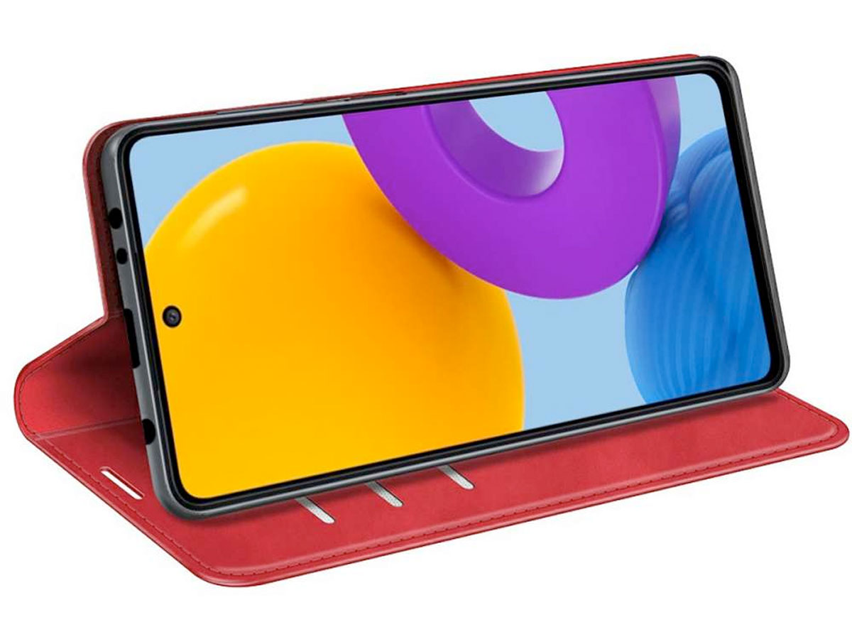 Just in Case Slim Wallet Case Rood - Samsung Galaxy M52 hoesje