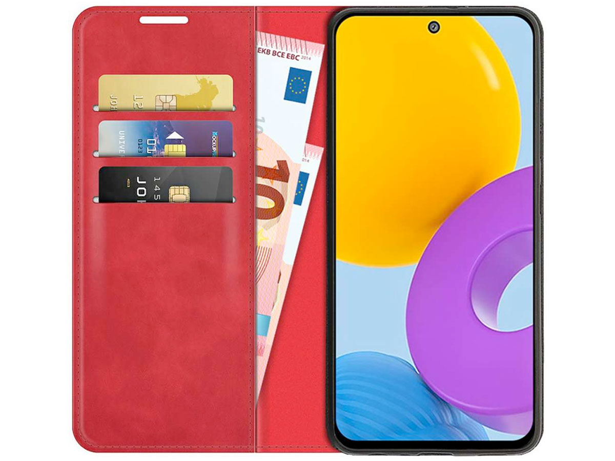 Just in Case Slim Wallet Case Rood - Samsung Galaxy M52 hoesje