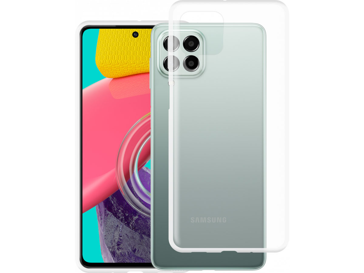 Just in Case Crystal Clear TPU Case - Samsung Galaxy M53 hoesje