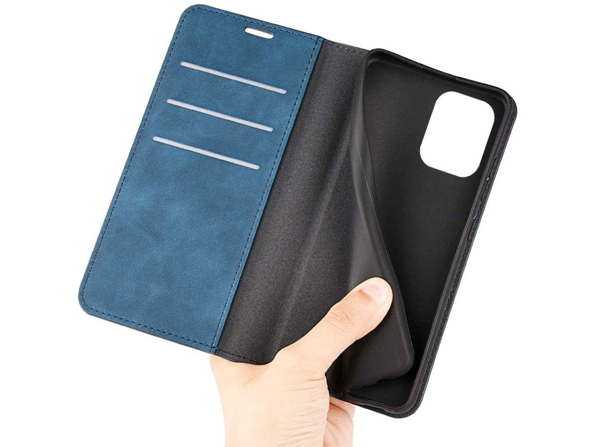 Just in Case Slim Wallet Case Blauw - Samsung Galaxy M53 hoesje