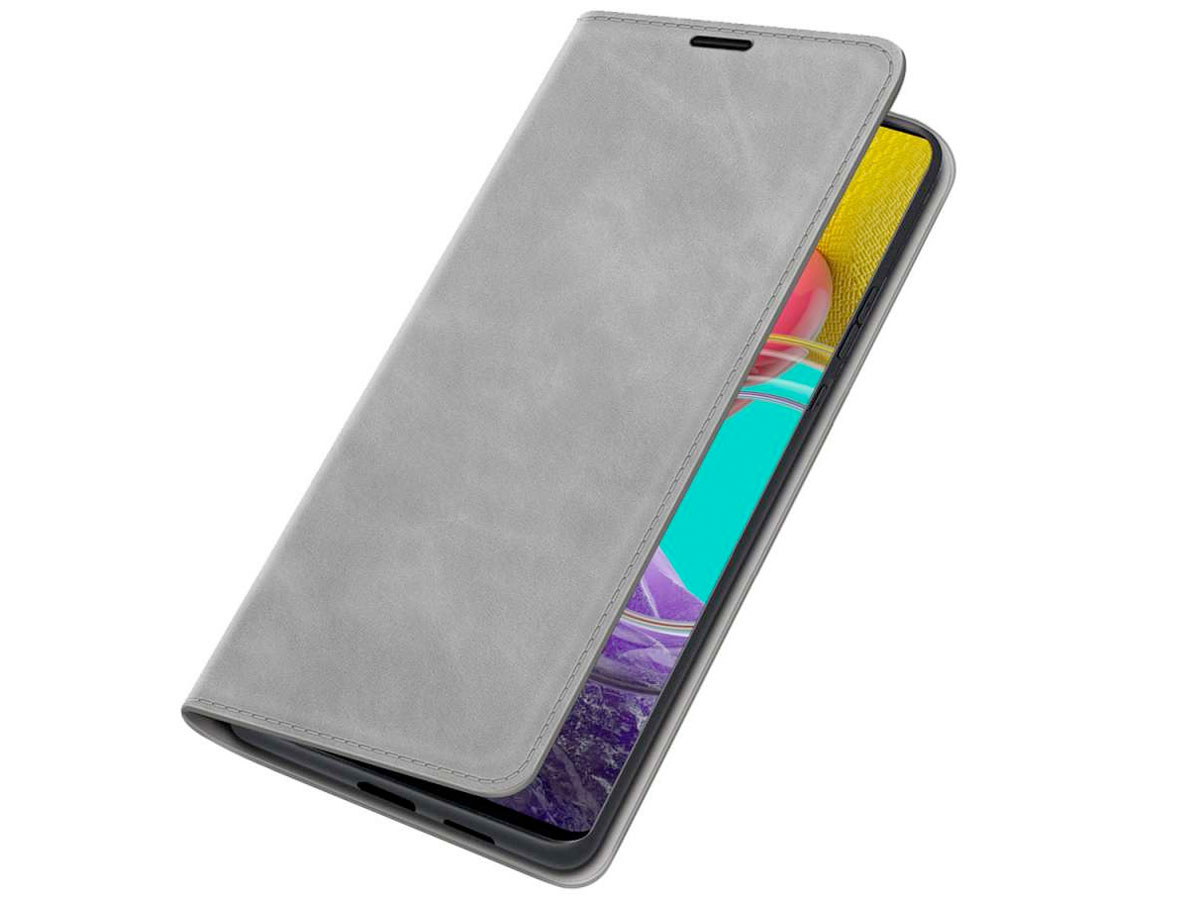 Just in Case Slim Wallet Case Grijs - Samsung Galaxy M53 hoesje