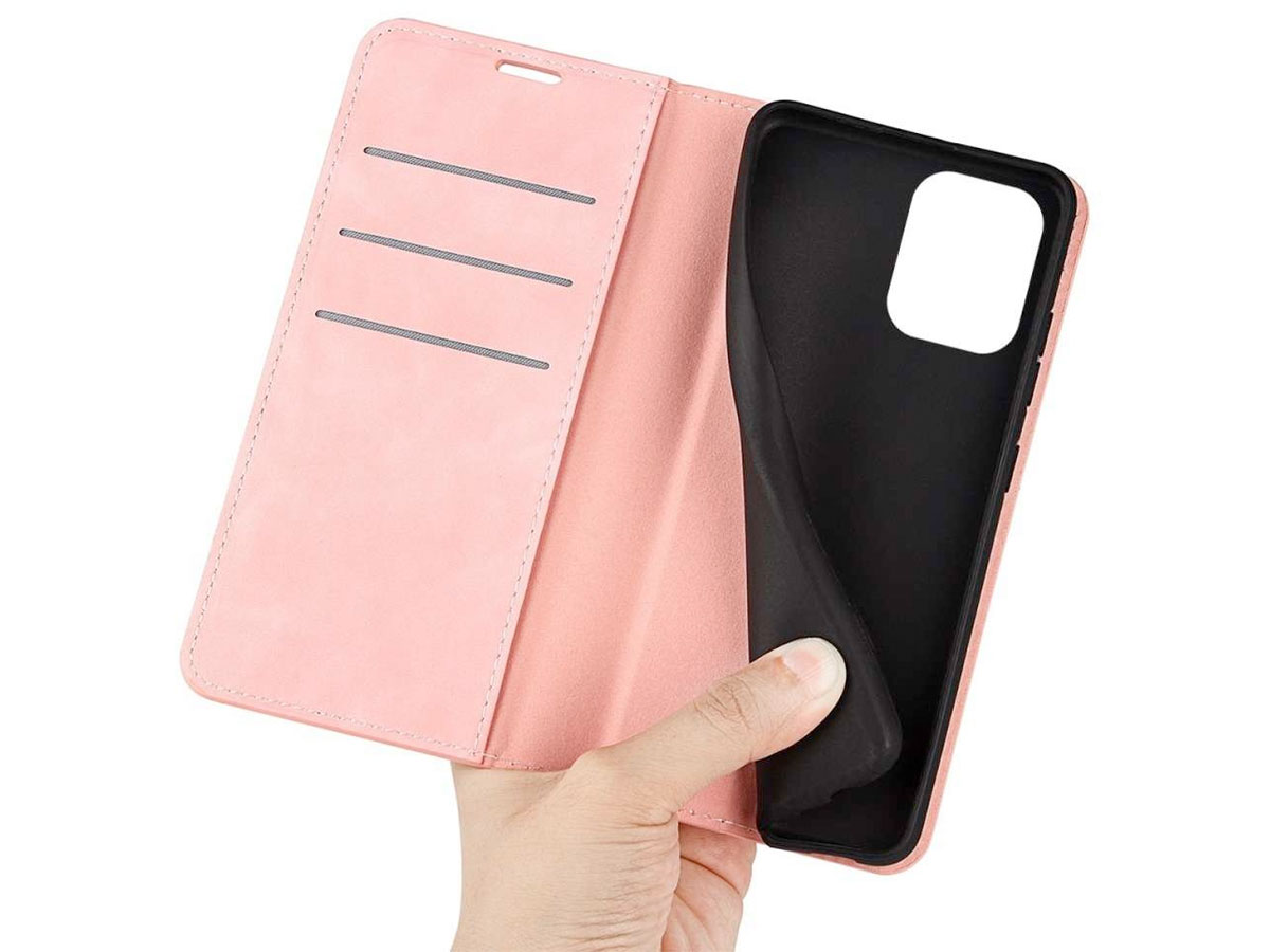 Just in Case Slim Wallet Case Roze - Samsung Galaxy M53 hoesje