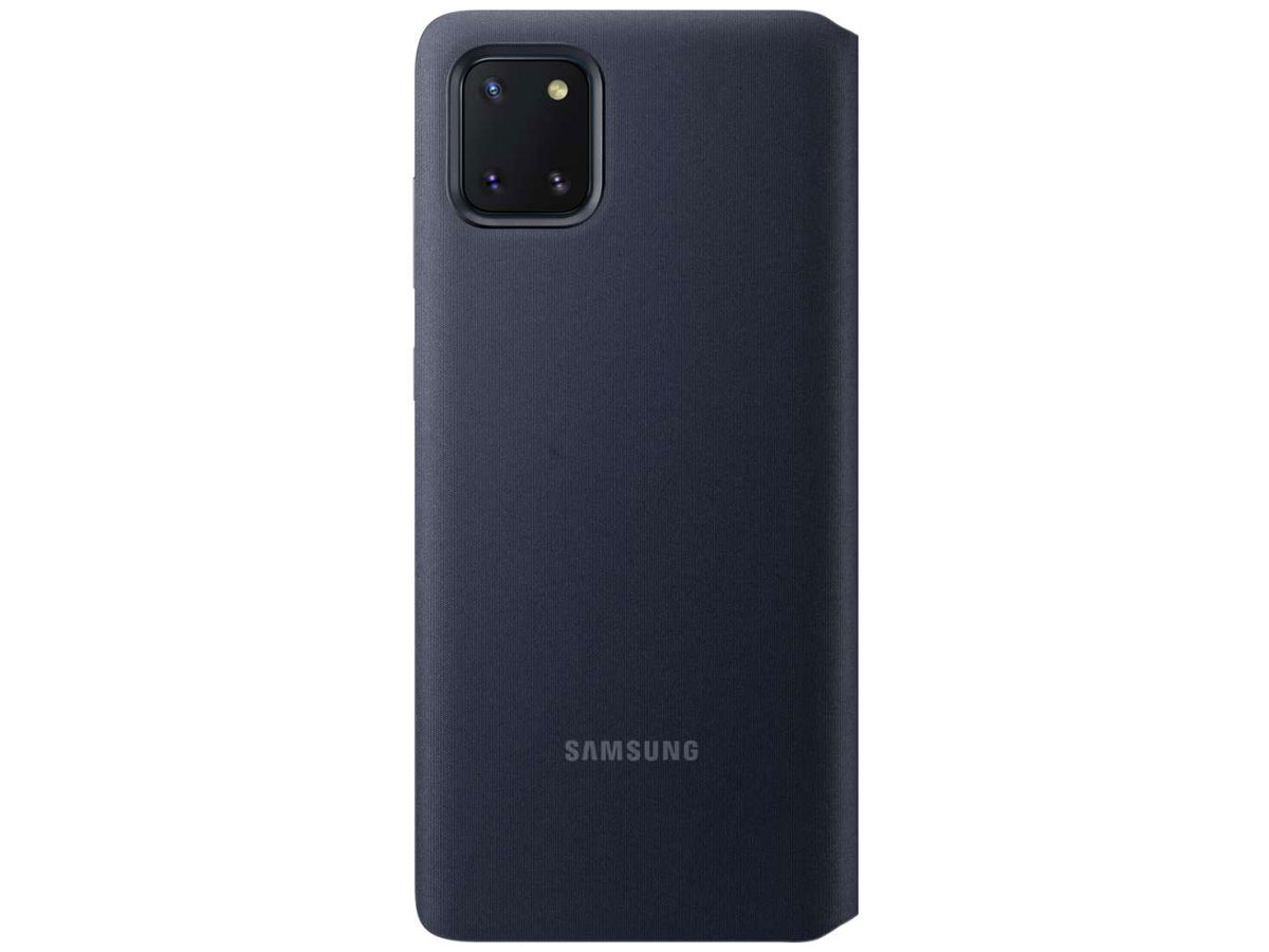 Samsung Galaxy Note 10 Lite S-View Wallet Cover Hoesje Zwart