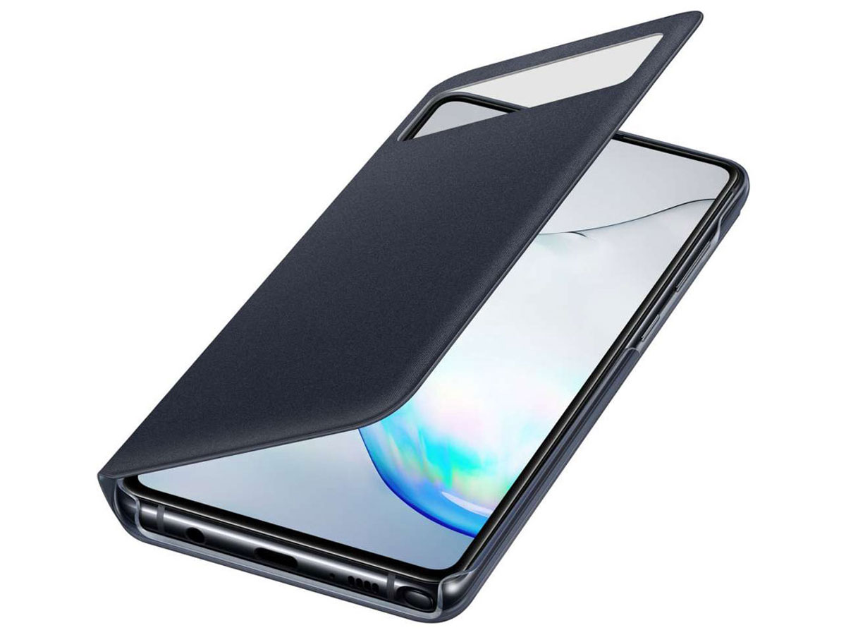 Samsung Galaxy Note 10 Lite S-View Wallet Cover Hoesje Zwart