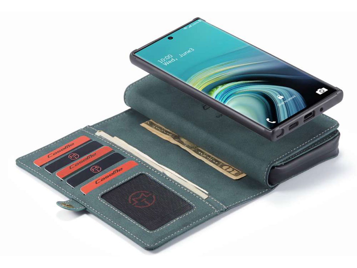 CaseMe 2in1 Multi Wallet Case Blauw - Samsung Galaxy Note 20 Hoesje