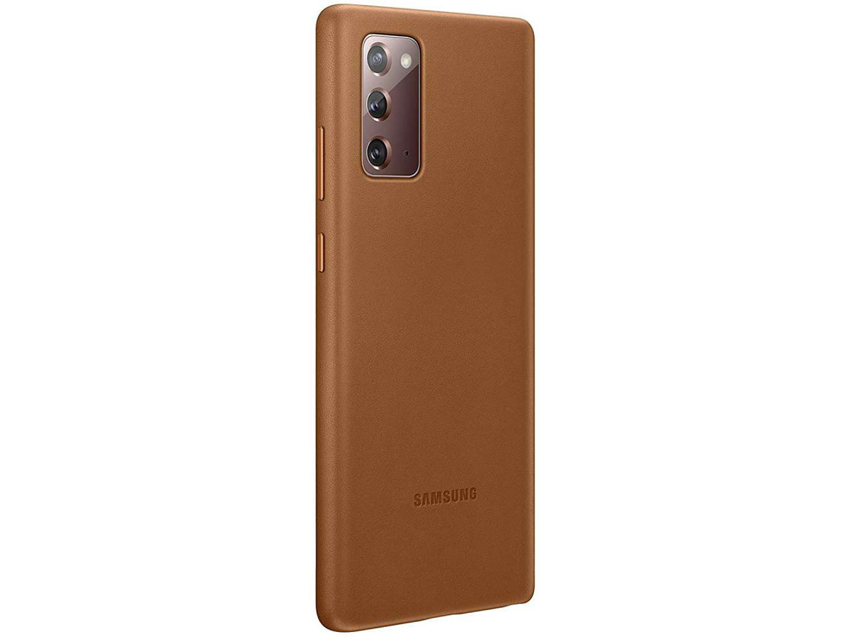Samsung Galaxy Note 20 Leather Cover Hoesje Cognac (EF-VN980LA)