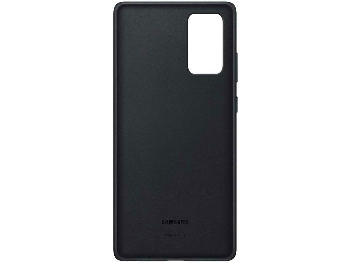 Samsung Galaxy Note 20 Leather Cover Hoesje Zwart (EF-VN980LB)