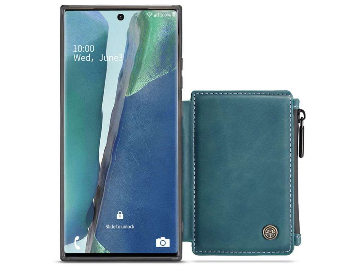 CaseMe Backcase Wallet Blauw - Samsung Galaxy Note 20 Ultra hoesje