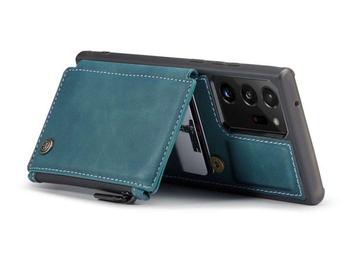 CaseMe Backcase Wallet Blauw - Samsung Galaxy Note 20 Ultra hoesje