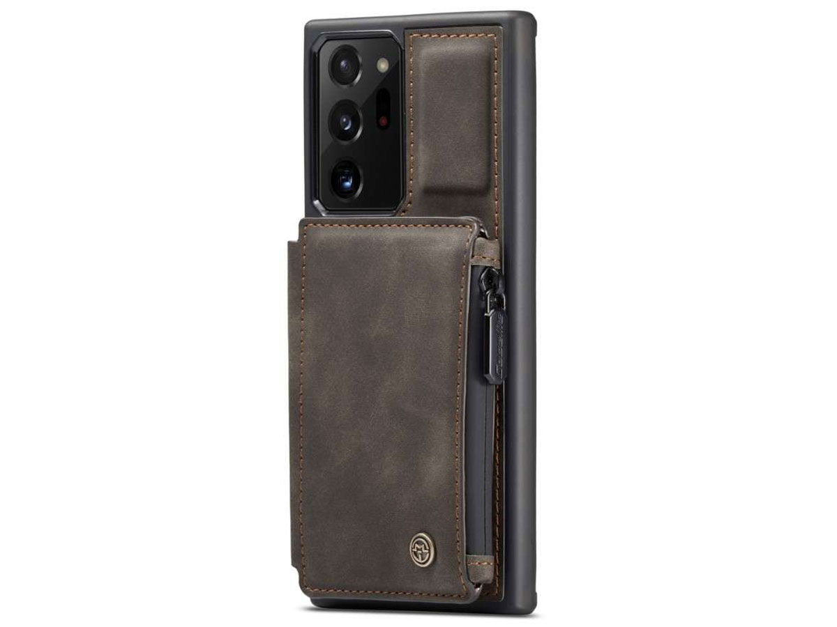 CaseMe Backcase Wallet Bruin - Samsung Galaxy Note 20 Ultra hoesje