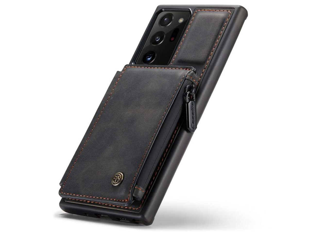 CaseMe Backcase Wallet Zwart - Samsung Galaxy Note 20 Ultra hoesje