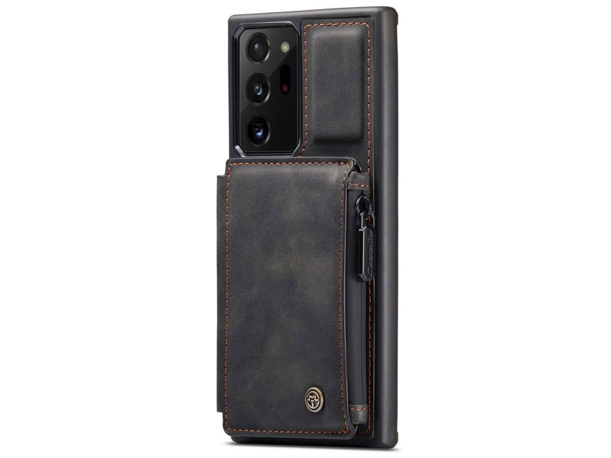 CaseMe Backcase Wallet Zwart - Samsung Galaxy Note 20 Ultra hoesje