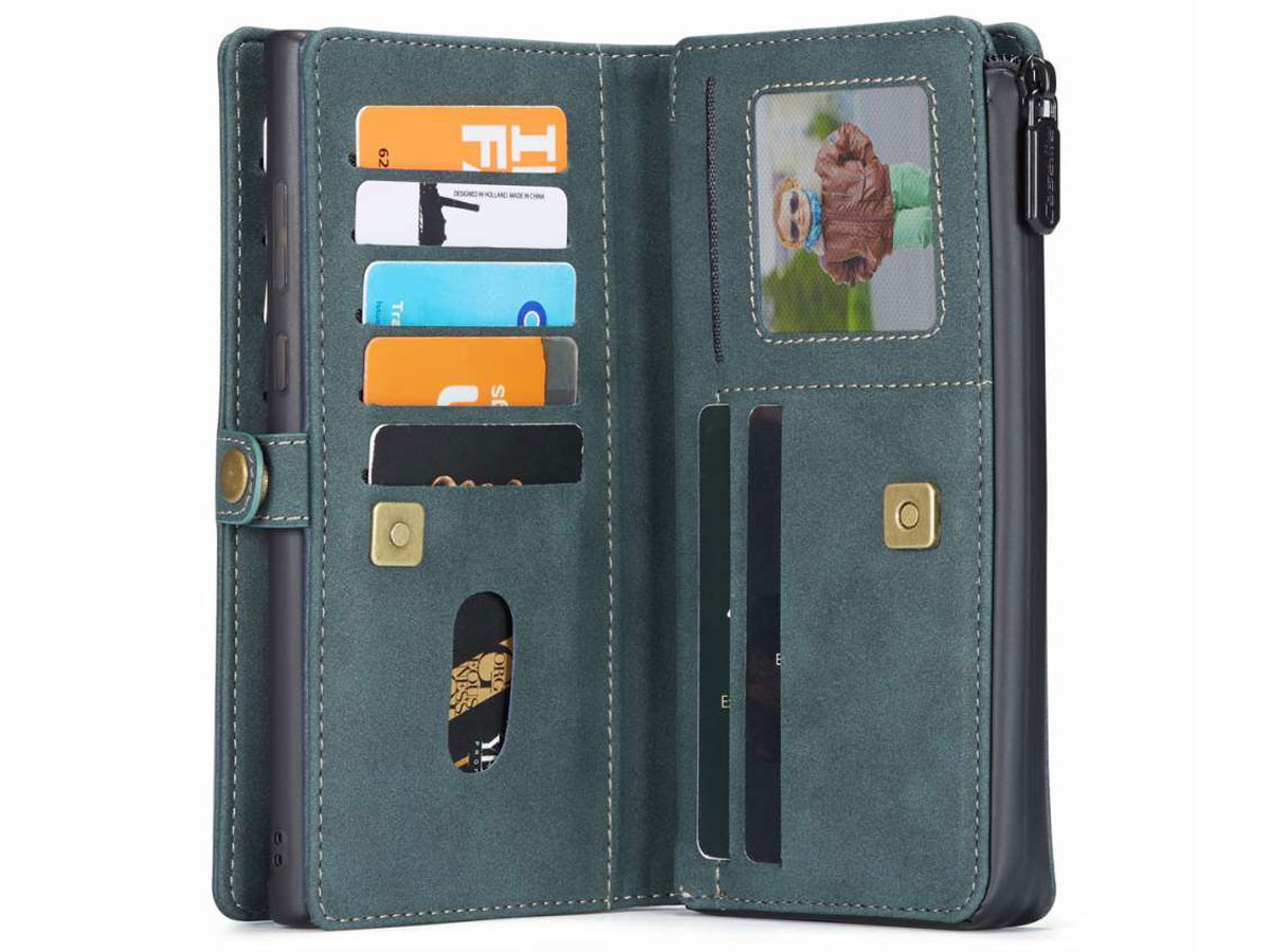 CaseMe 2in1 Multi Wallet Case Blauw - Samsung Galaxy Note 20 Ultra Hoesje
