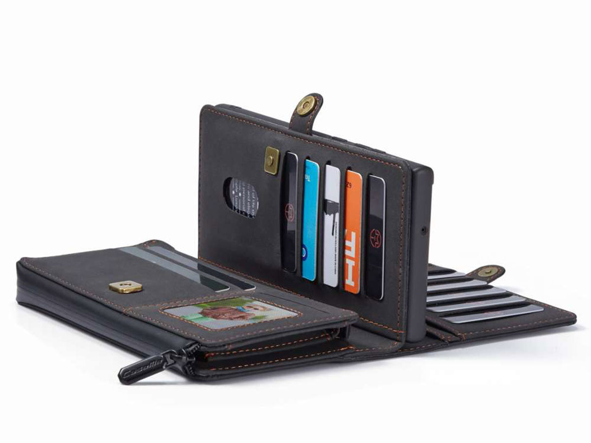 CaseMe 2in1 Multi Wallet Case Zwart - Samsung Galaxy Note 20 Ultra Hoesje