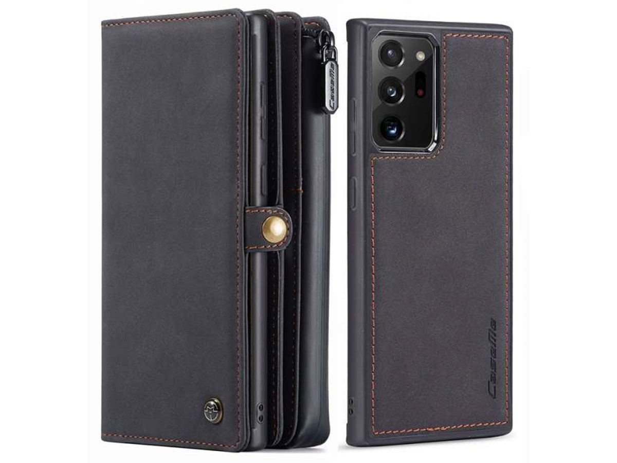 CaseMe 2in1 Multi Wallet Case Zwart - Samsung Galaxy Note 20 Ultra Hoesje