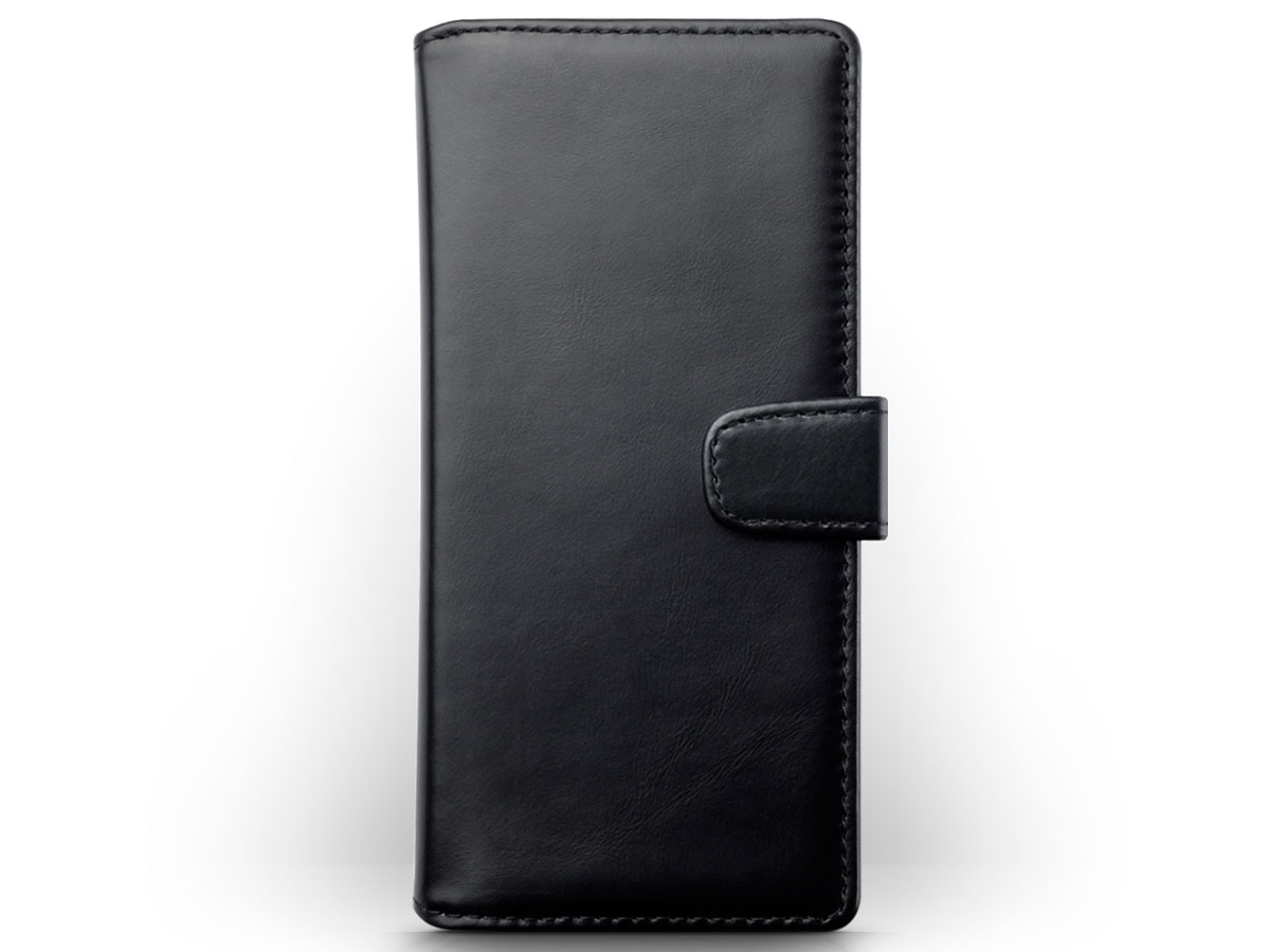 CaseBoutique Wallet Case Zwart Leer - Samsung Galaxy Note 20 Ultra hoesje