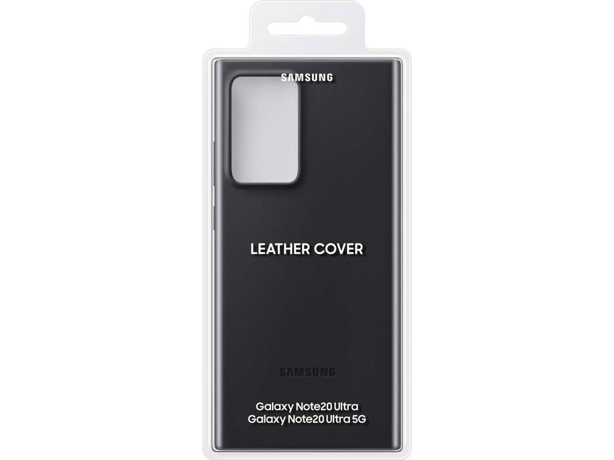 Samsung Galaxy Note 20 Ultra Leather Cover Hoesje Zwart (EF-VN985LB)