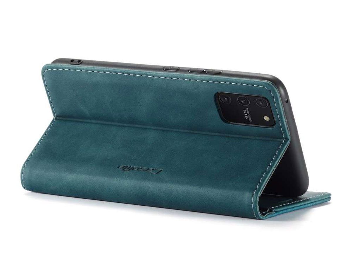 CaseMe Vintage BookCase Blauw - Samsung Galaxy S10 Lite hoesje