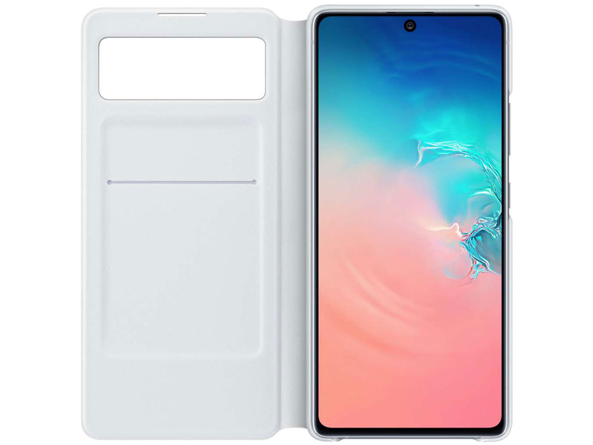 Samsung Galaxy S10 Lite S-View Wallet Cover Hoesje Wit