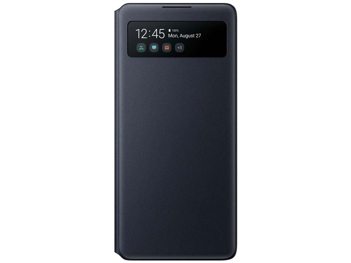 Samsung Galaxy S10 Lite S-View Wallet Cover Hoesje Zwart