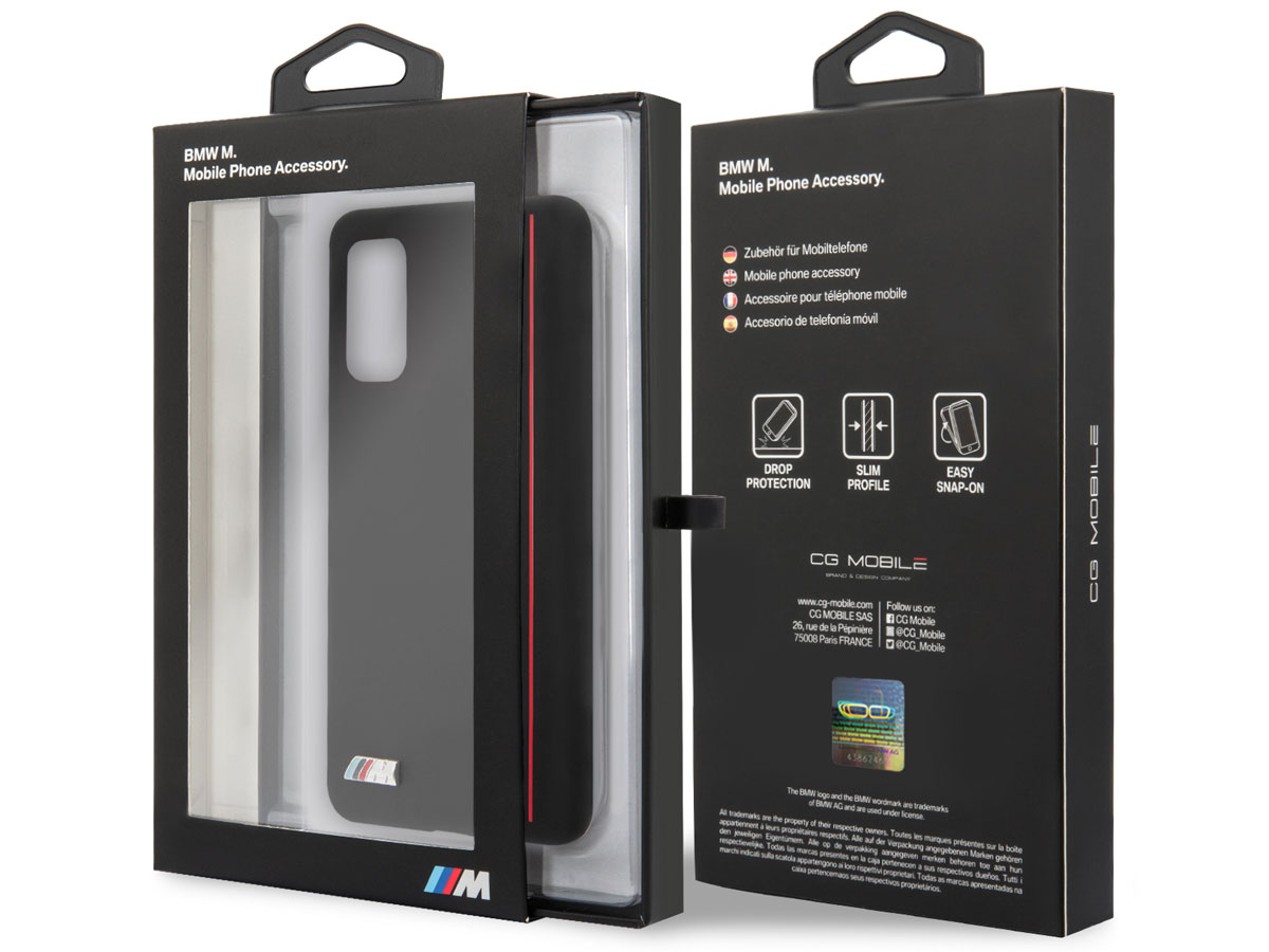 BMW M Lines Silicon Case Zwart - Samsung Galaxy S20 hoesje