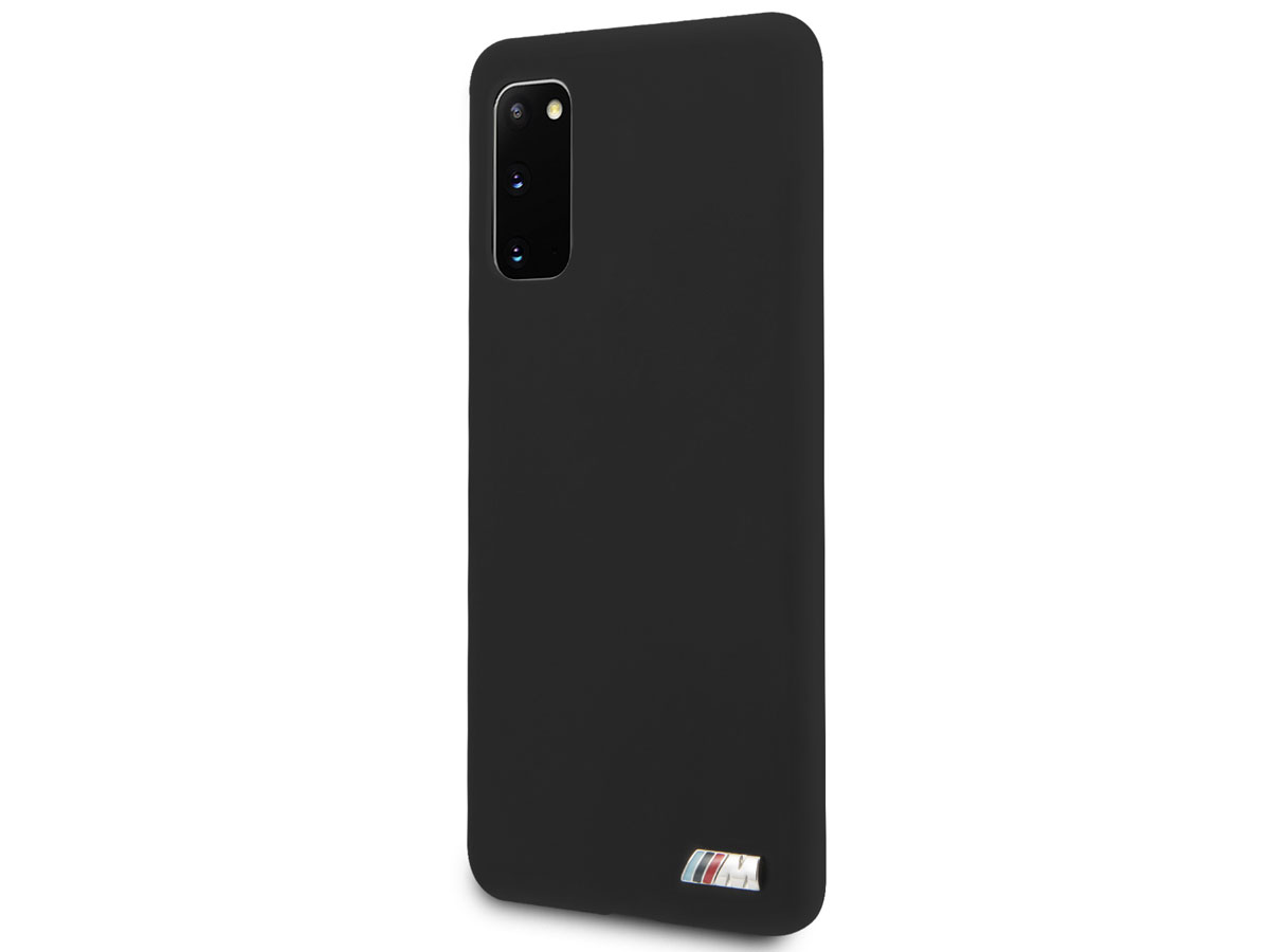 BMW M Sport Silicon Case Zwart - Samsung Galaxy S20 hoesje