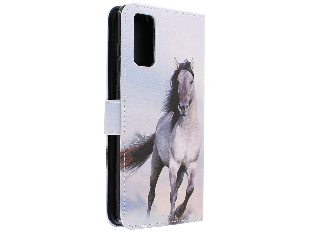 Book Case Mapje Paarden Print - Samsung Galaxy S20 hoesje