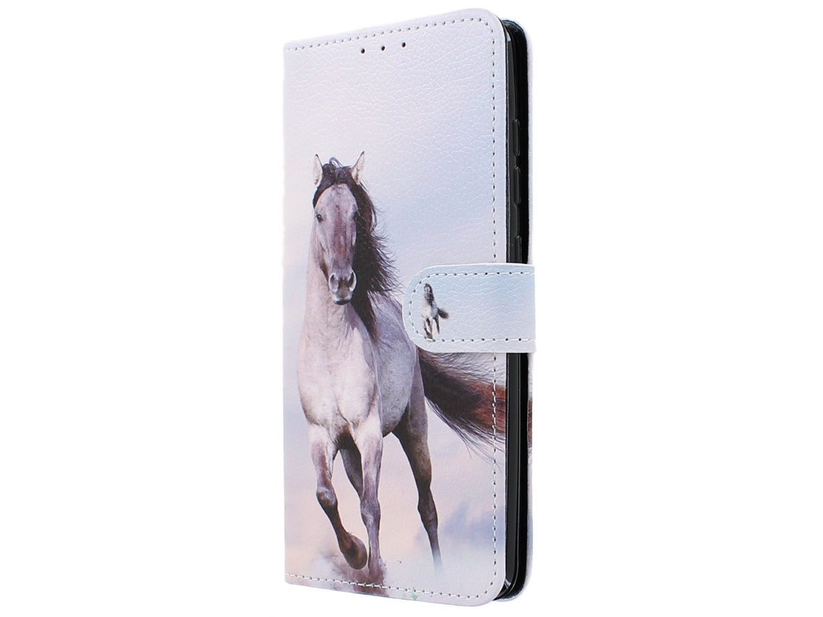 Book Case Mapje Paarden Print - Samsung Galaxy S20 hoesje