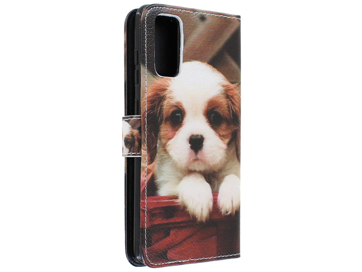 Book Case Mapje Honden Print - Samsung Galaxy S20 hoesje